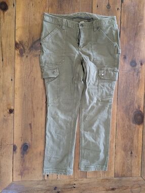 Women's DuluthFlex Fire Hose Slim Leg Cargo Pants Moss/Olive Colored 10X29